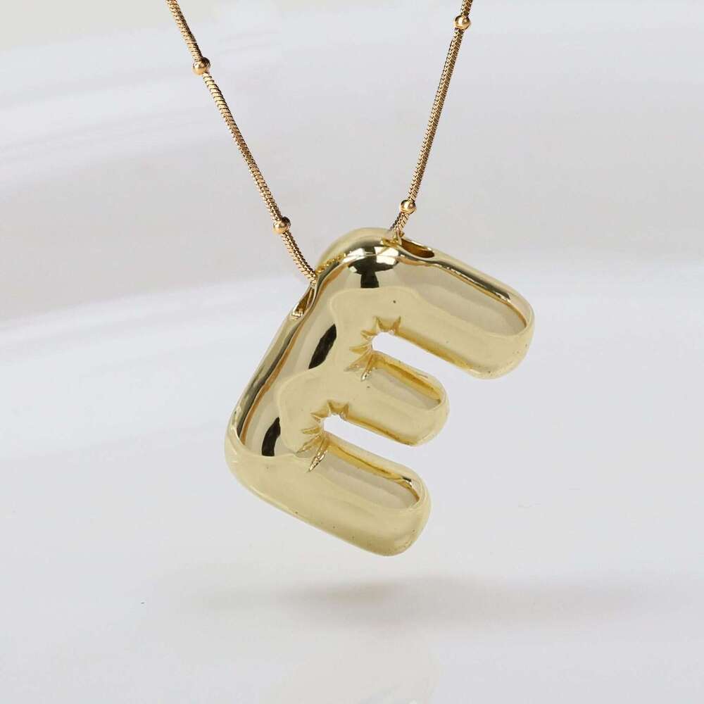 Fashion 26 English Letter Necklace for Women Stainless Steel Pendant Hip Hop Accessories Direct Shipping