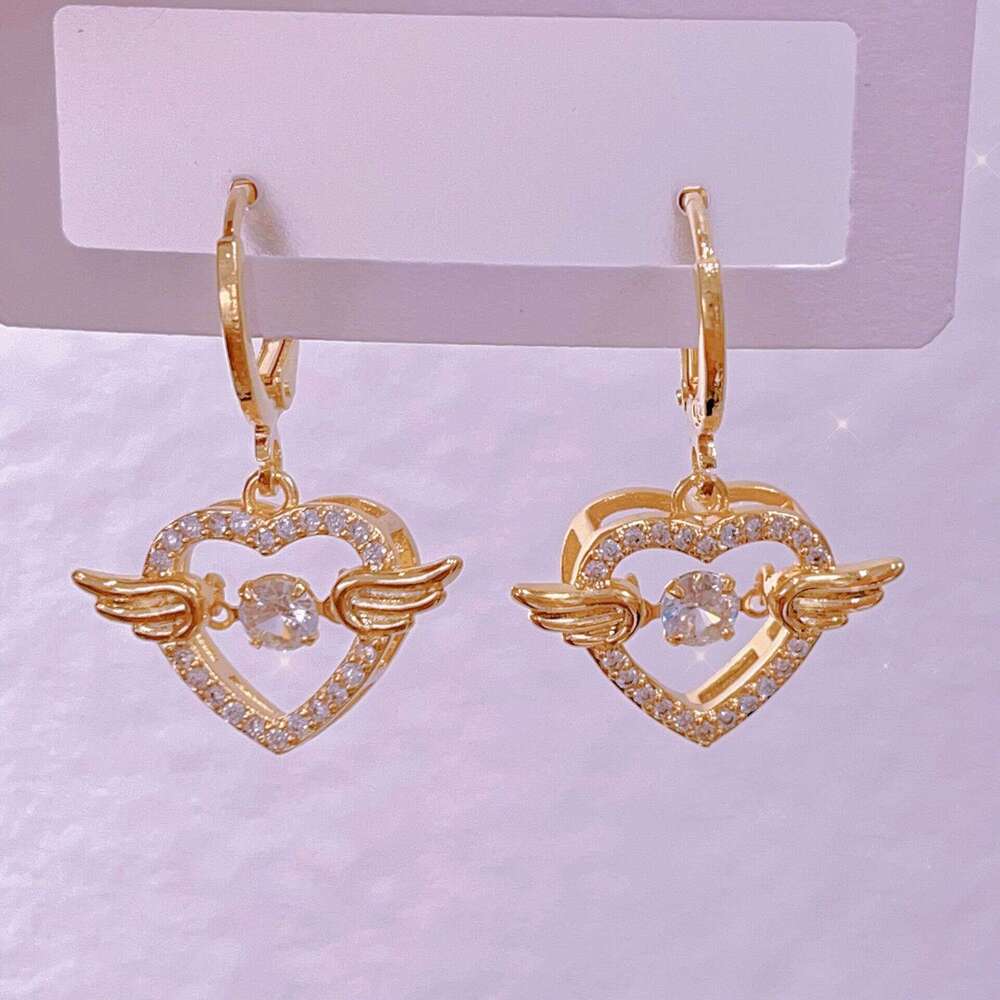 2024 New Smart Earrings Copper Material Tassel Ear Clips Niche Elegant Light High-End Feel Wholesale Dc9