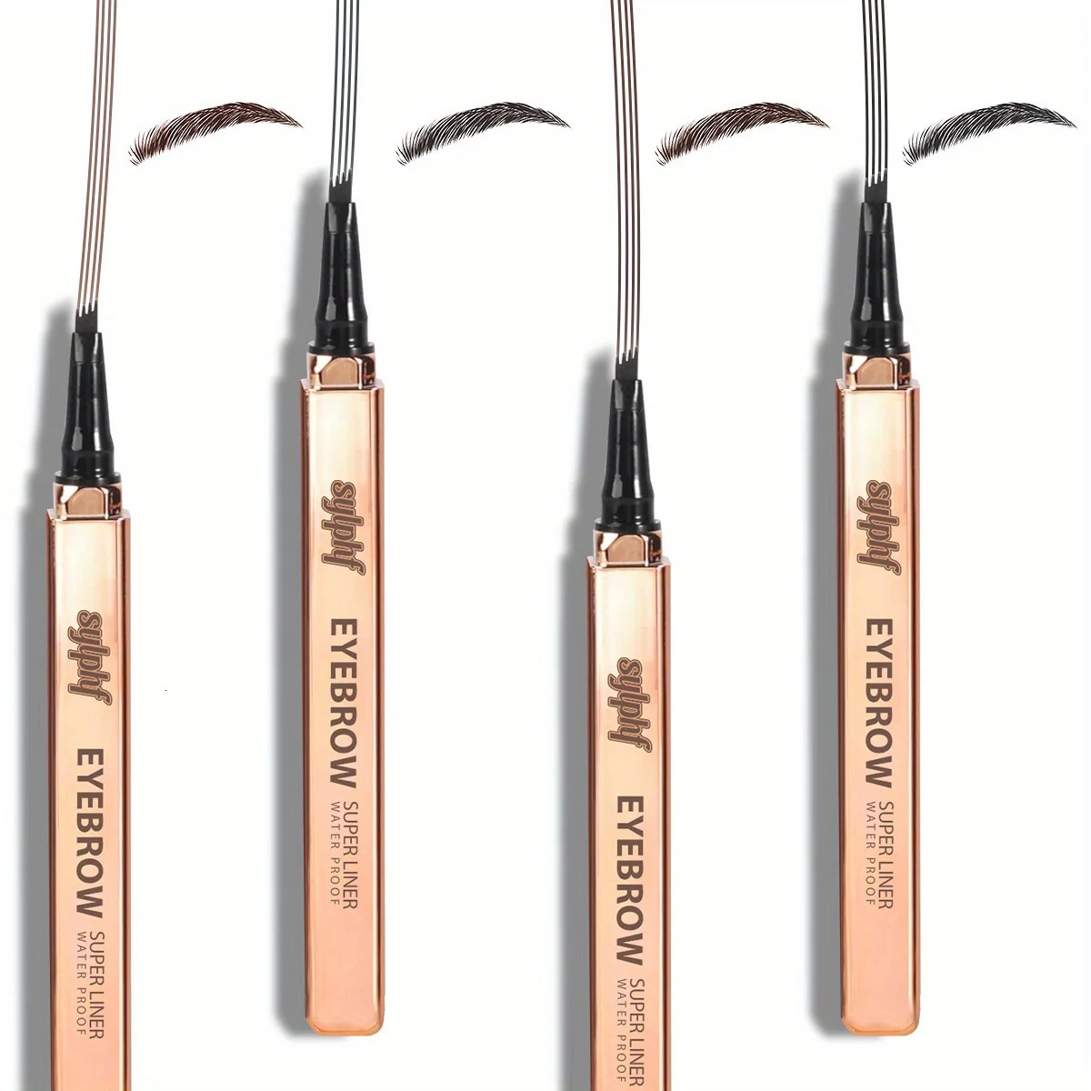 Four-pronged eyebrow pencil claw eyebrow pencil liquid eyebrow pencil waterproof and long-lasting non-smudging 250712