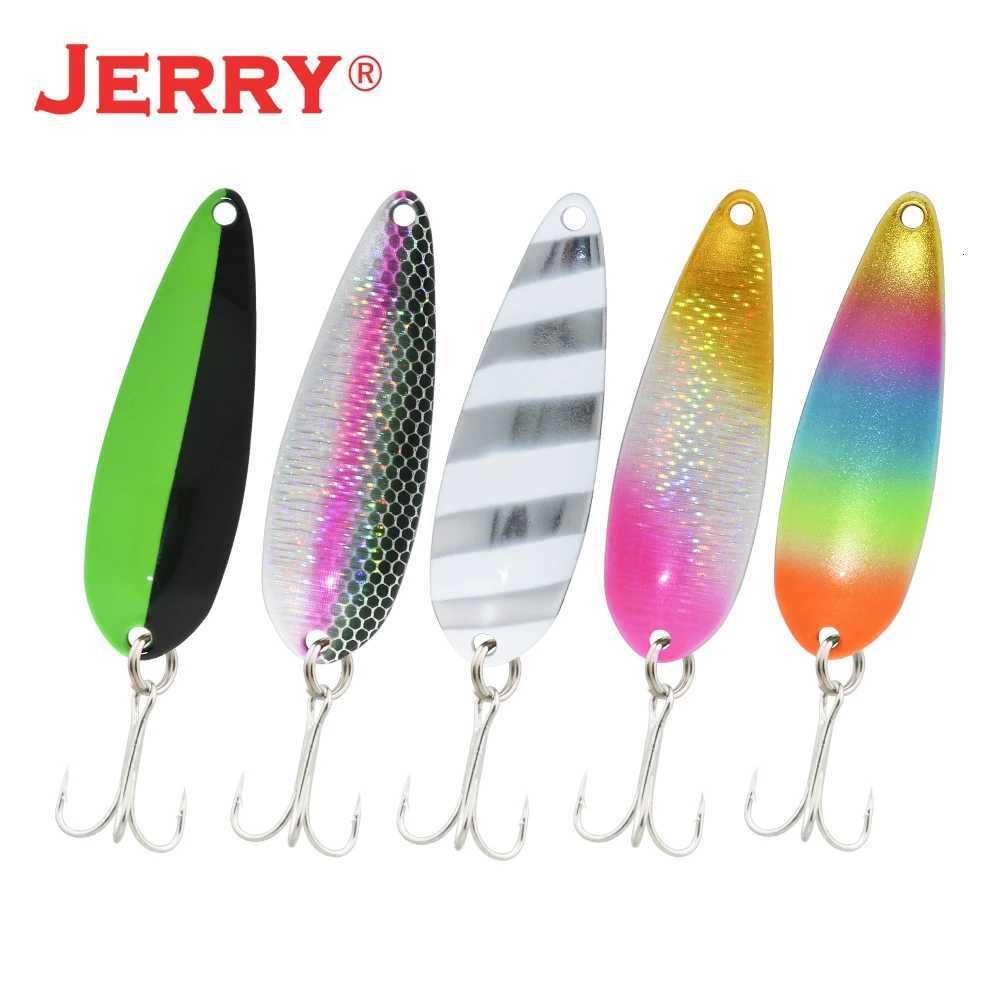 Jerry Perseus Winter Fishing Lure Spoon 7.5g Treble Hook Metal Fishing Tackle Artificial Hard Bait For Bass Pike Z250717