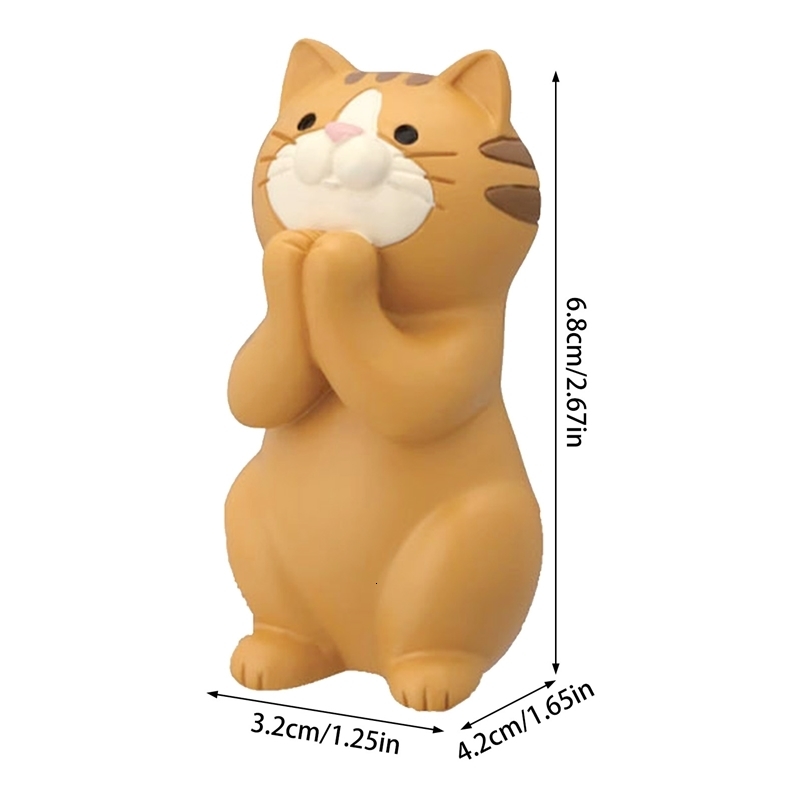 Cat Glasses Bracket Mobile Desktop Pen Holder Home Desk Multifunctional Ornaments Collectibles Home Decoration 250716