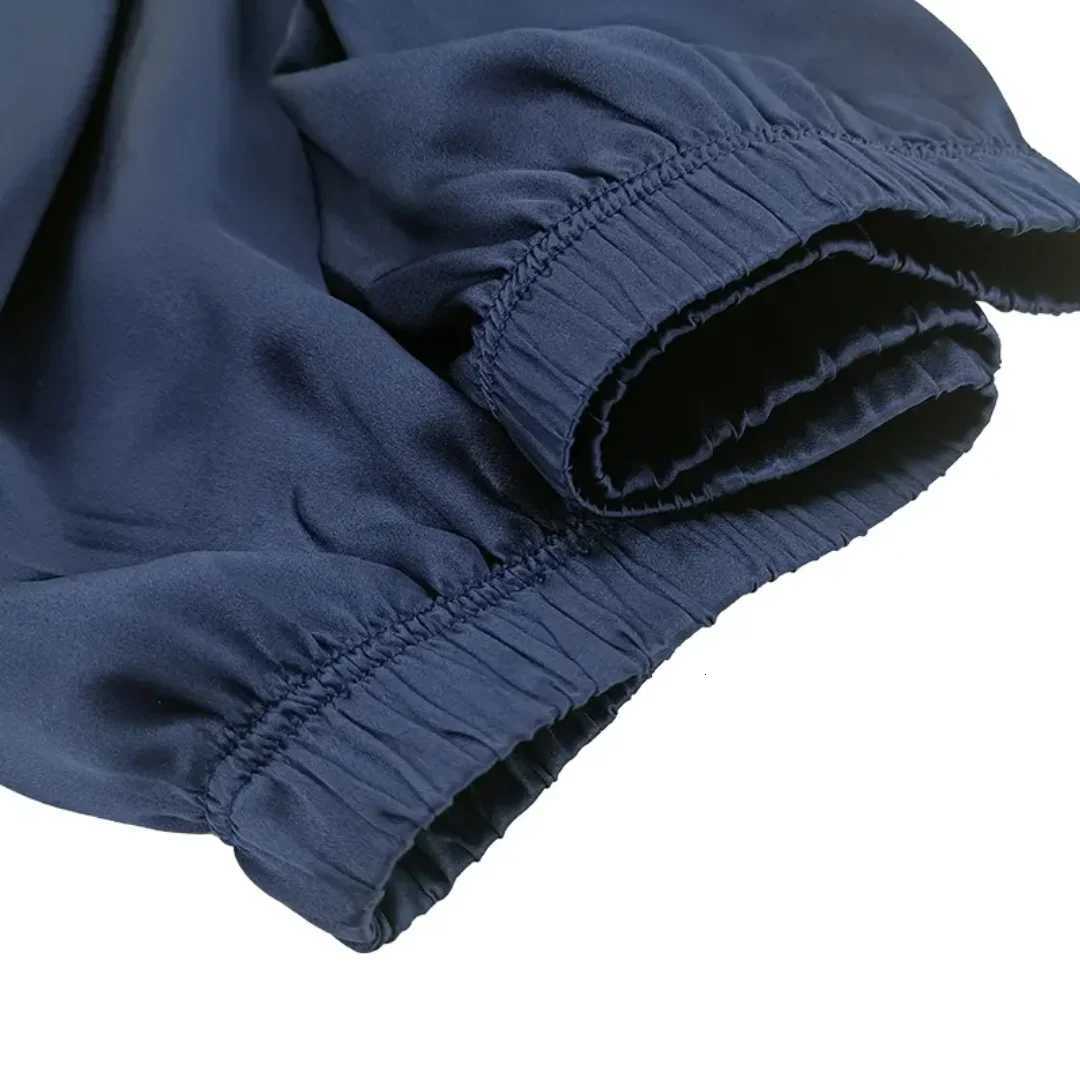 00% Luxe Silk Pajamas Sets for Men Hypo-Allergenic Eco-Friendly Quality Silk Mens Pajama Set Women Custom Bathrobe Sleepwear W250717