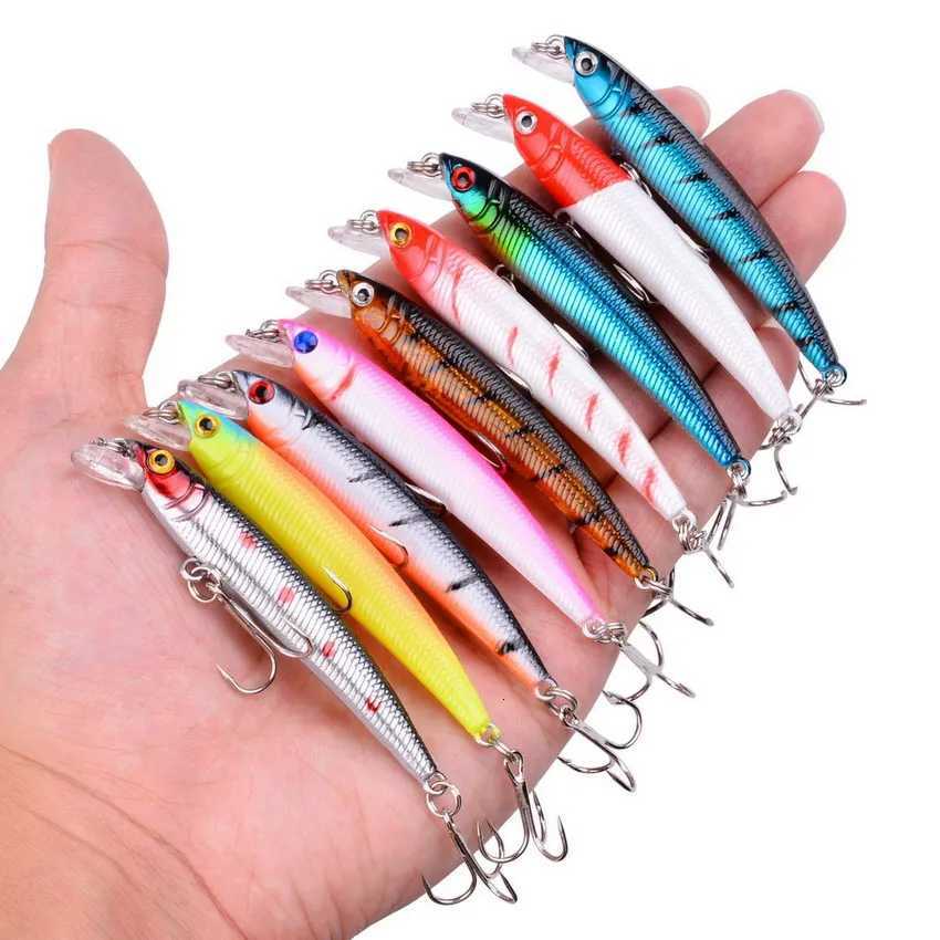 3/5/8Pcs Random Minnow Fishing Lure set High Quality Swimming Bait Wobble Bait Crankbait Artificial Bait Z250717