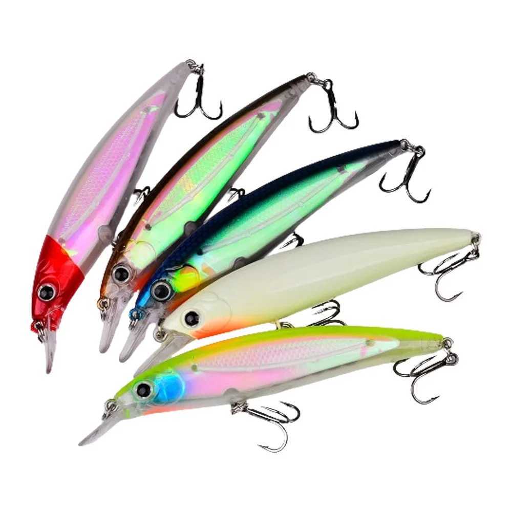 Bait Minnow 7g 14g 40g Luminous Bionic Fake Baits Plastic Hard Bait Fishing Bait Long Throw Floating Water Lure Swimbait Z250717