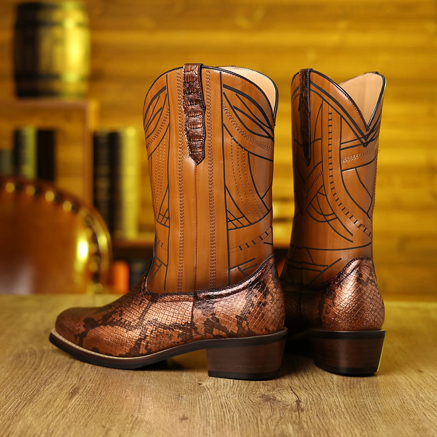 Mens High Heels Western Cowboy Boots Outdoor Sports Knight Boots Mens Boots 250715