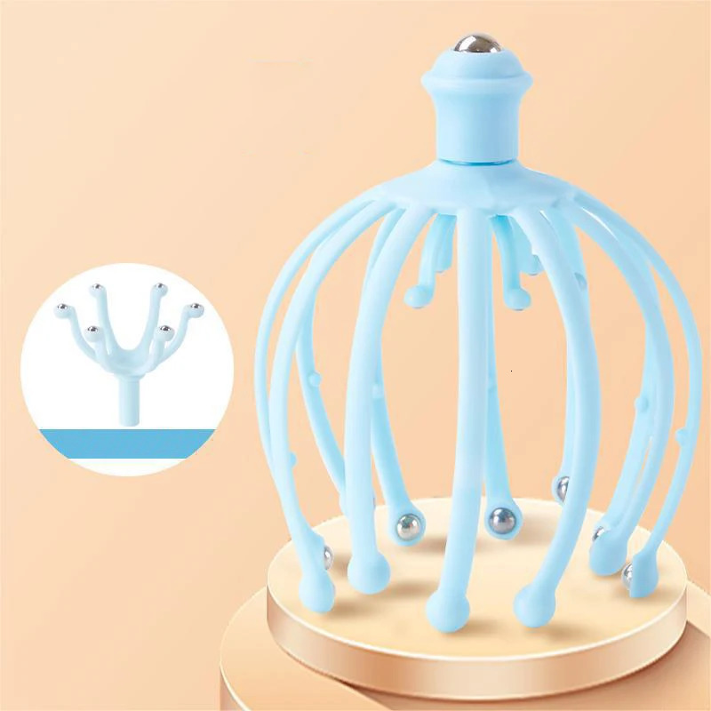 1 Multifunctional Octopus Head Massager Unisexes Detachable 18-Claw Massager Deep Relaxation Stress Relief Massage Tool 250716