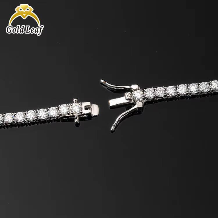Lab Grown Diamond Tennis Chain Necklace Bracelet CVD IGI Certified Vvs Iced Out 18k 14k 10k Solid Gold Diamond Chain