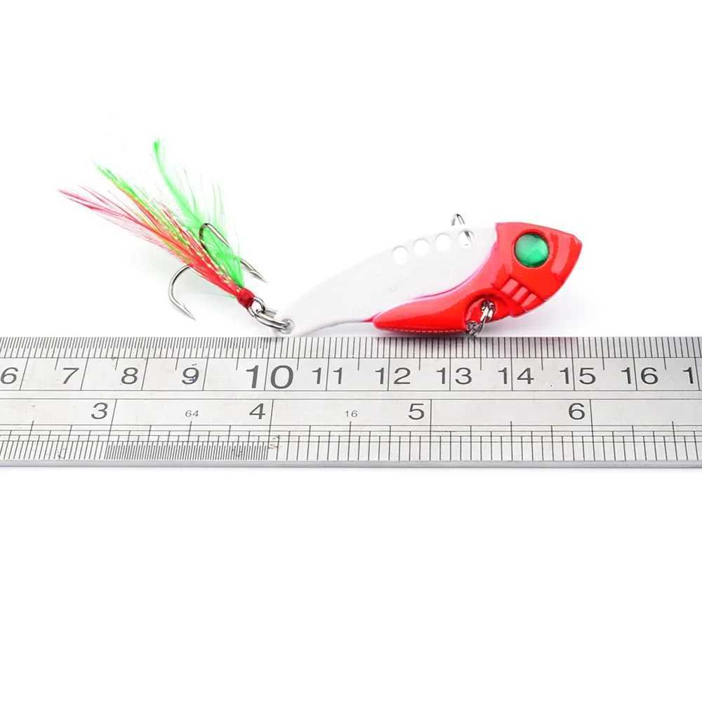 Spoon For Pike 50mm 10.5g 8 Color With TrebLE Hook Spoon WobbLE Metal Hard Bait Vib SpooNBAit Fishing TackLE Lures Z250717
