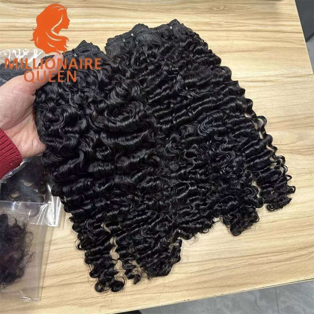 Curly Bundles Virgin Burmese Vieamese Raw Human Hair Extensions Synthetic Wholesale For Full Head