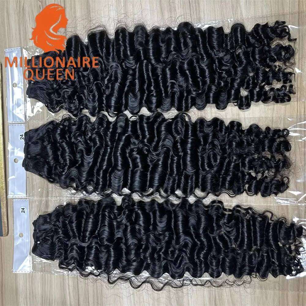 Curly Bundles Virgin Burmese Vieamese Raw Human Hair Extensions Synthetic Wholesale For Full Head