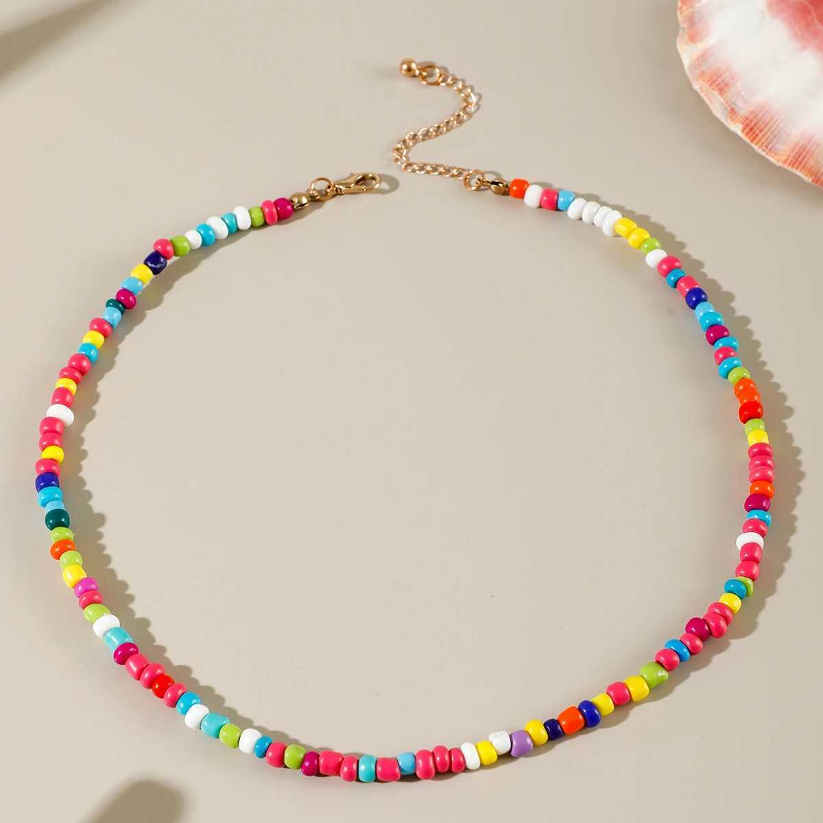 Tocona Bohemia Starfish Shell Flower Pendant Necklace for Women Fashion Pearl Stone Color Measle Necklaces Jewelry Party 26860 XJ250717