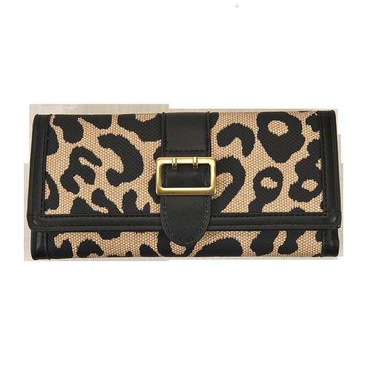 for Women New Leopard Print 70% off Short Wallet Fashionable Texture Long Women's Card Holder
