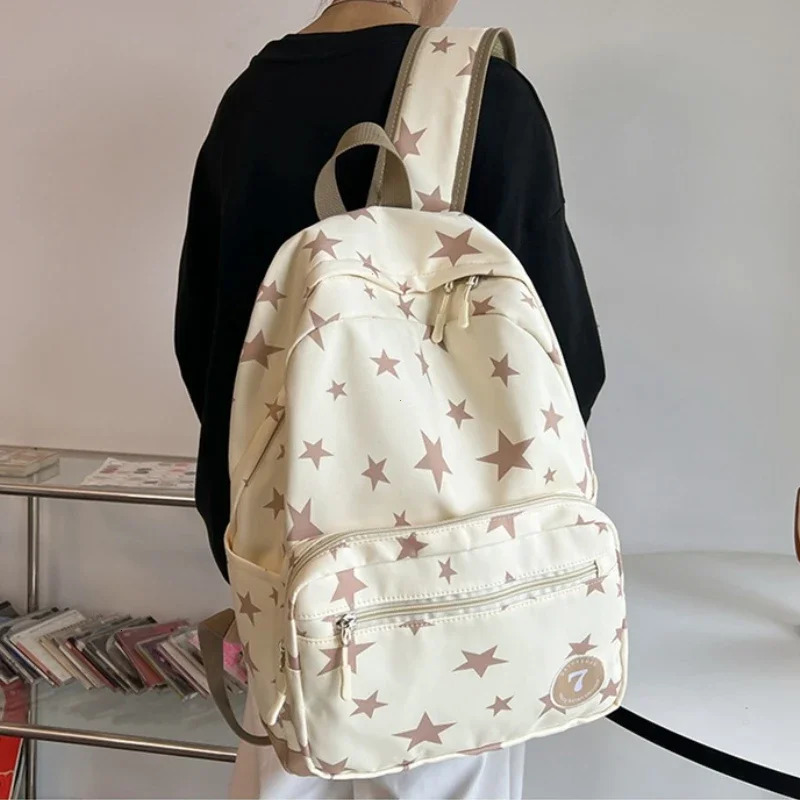 Star Backpack for Women Men 17 Inch Star Laptop Backpack College Bag Cute Travel Backpack Student Back To School Casual Bookbag 250714