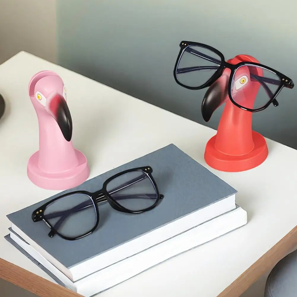 Glasses Display Stand Flamingo Eyeglass Display Stand Heavy Duty Resin Figurine Non-slip Sunglasses Holder for Desktop 250716