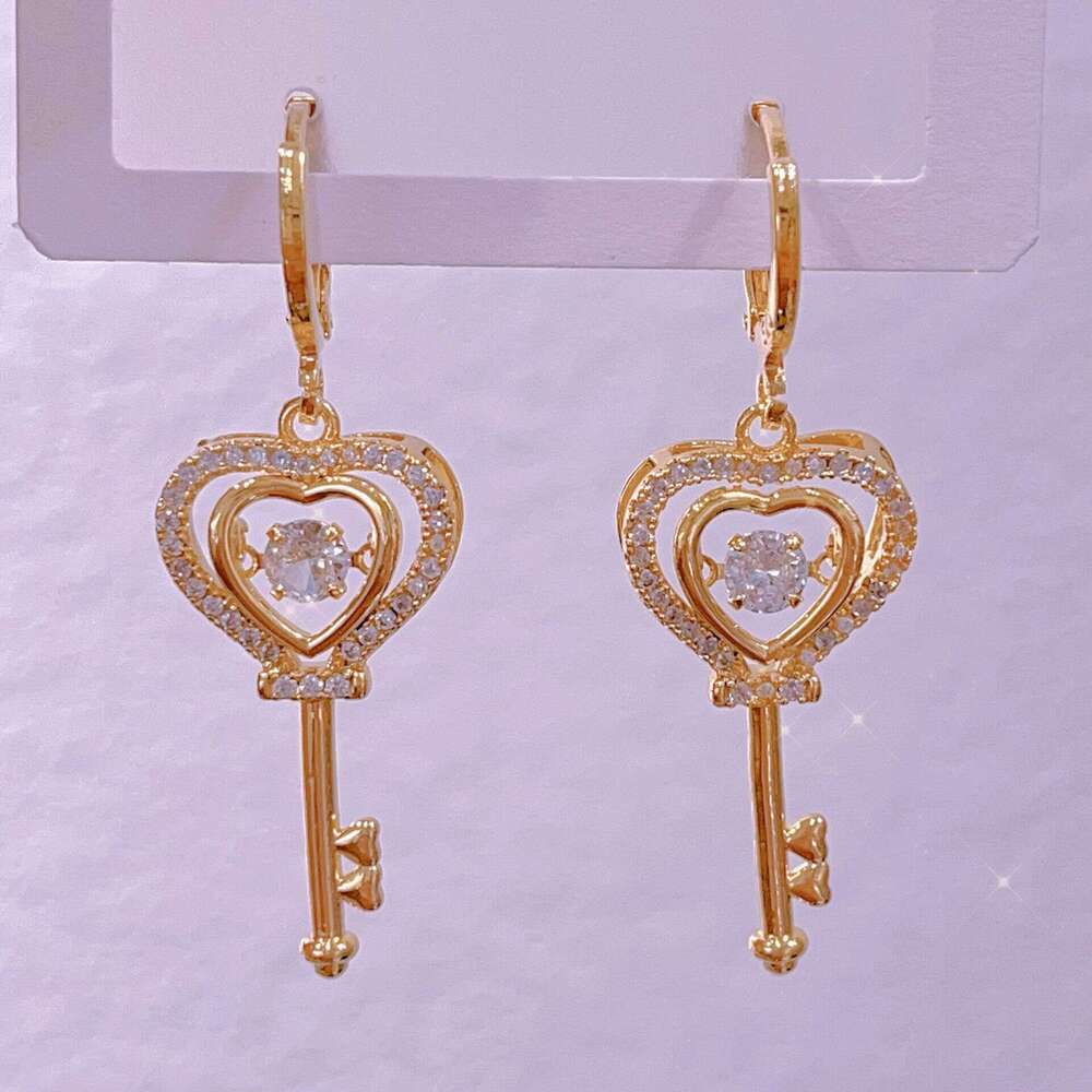 2024 New Smart Earrings Copper Material Tassel Ear Clips Niche Elegant Light High-End Feel Wholesale Dc9