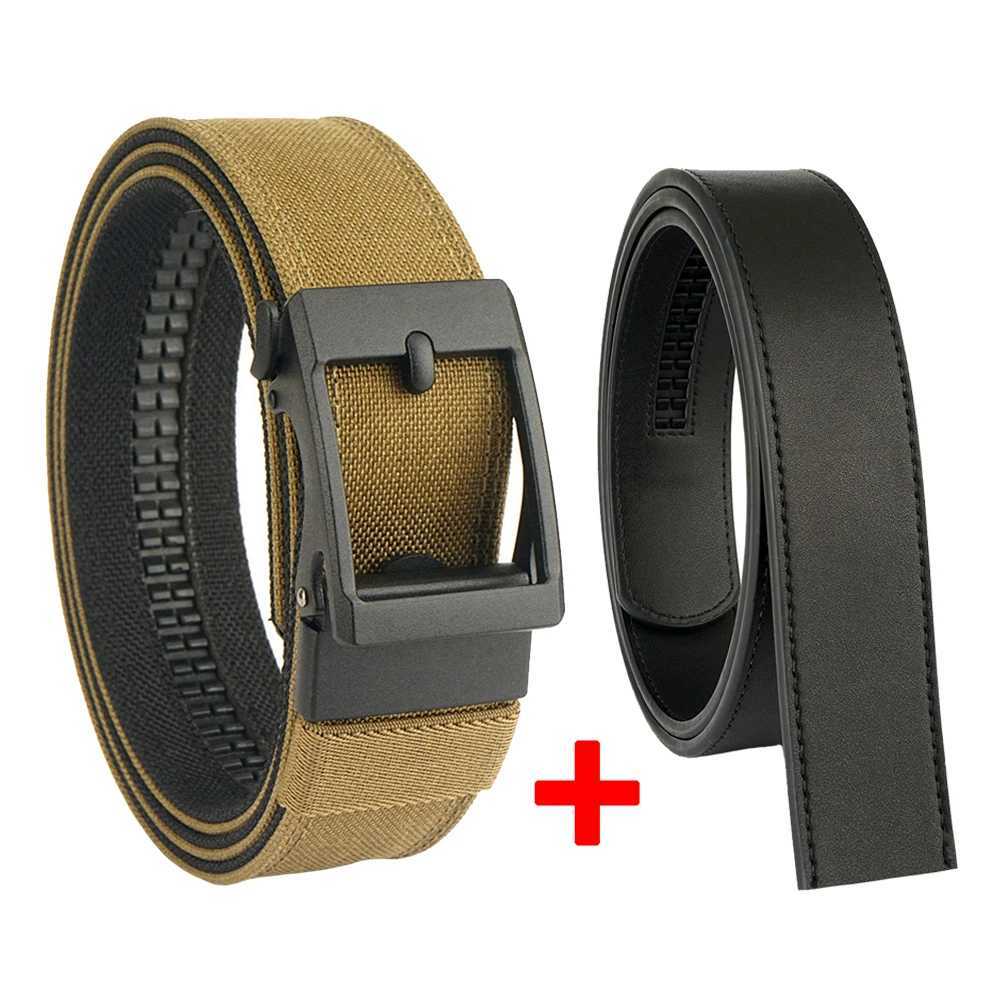 TUSHI Official Genuine Mens Military Tactical Belt 1100D Thick Nylon Alloy Automatic Buckle IPSC Gun Belt Casual Girdle Male W250717