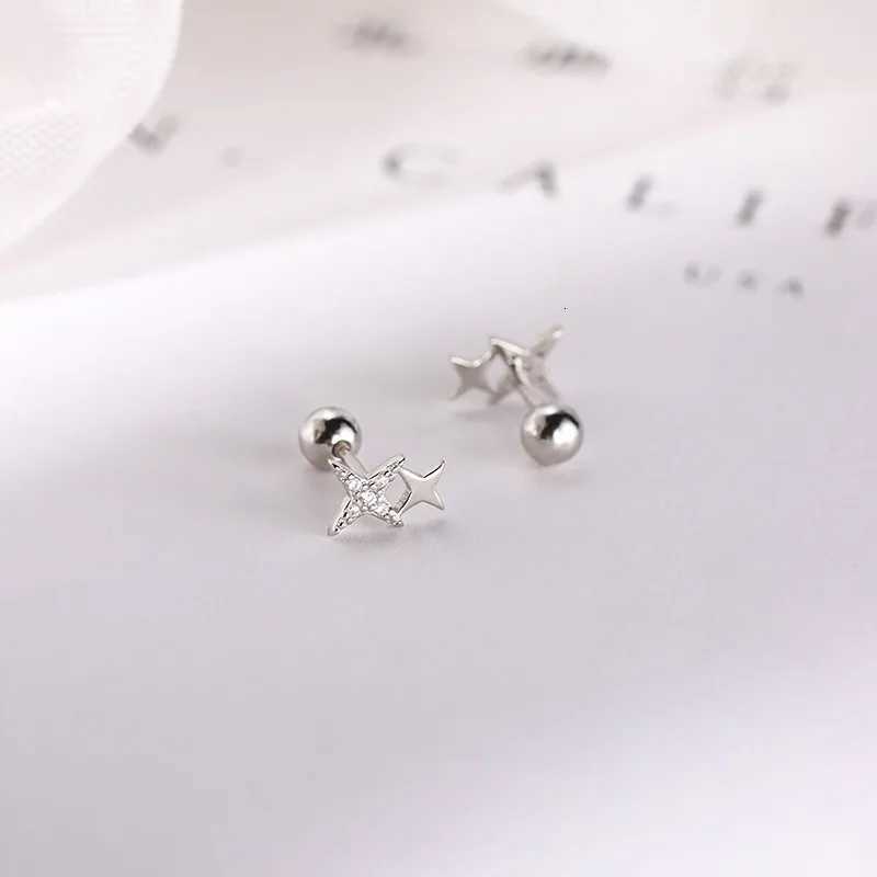Korean Fashion Cross Star Piercing Helix Studs Earrings for Women Hypoallergenic Daily Wear Ear Piercing Jewelry Gifts y250715