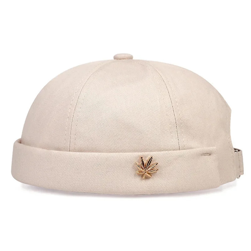 Men Women Retro Dome Melon Brimless Beanie Cap Unisex Skullcap Sailor Cotton Mechanic Trendy Color Elastic Panels Docker Hat 250715