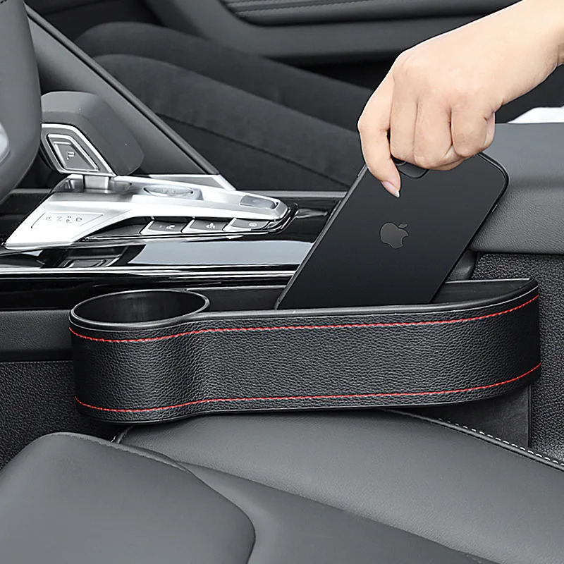 Car Seat Slot Cup Holder Storage Box Multifunctional Center Control Armrest Box Rechargeable Leakproof Slot Plug Car Storage Box 250715