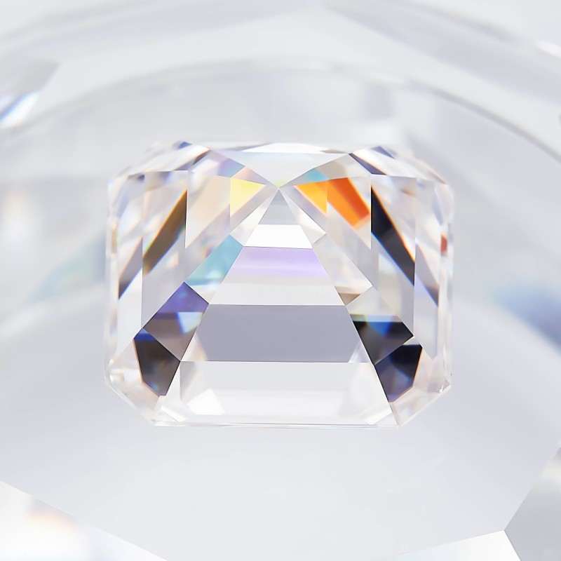 Wholesale Asscher Cut Loose Moissanite 3*3mm-12*12mm DEFGH Clarity VVS1 GRA Certification Lab Created Moissanite for Engagement Ring Making