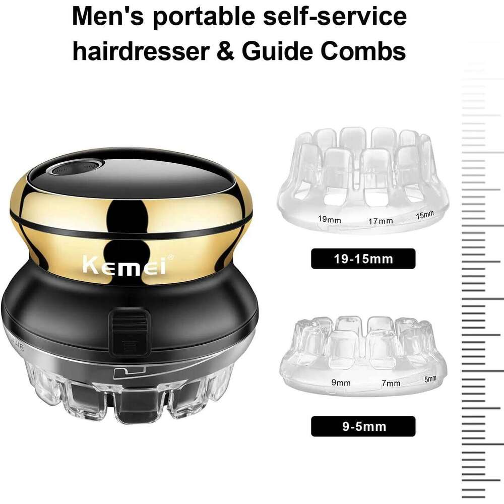 Kemei 887 UFO Electric Even Cut Rotary Trimmer For Men Washable Shortcut Kit Rechargeable Hair Clipper Hine Self-Haircut