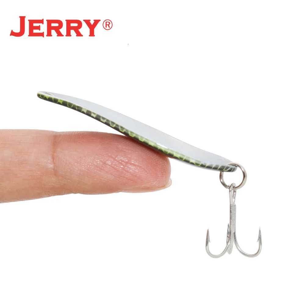 Jerry Perseus Winter Fishing Lure Spoon 7.5g Treble Hook Metal Fishing Tackle Artificial Hard Bait For Bass Pike Z250717