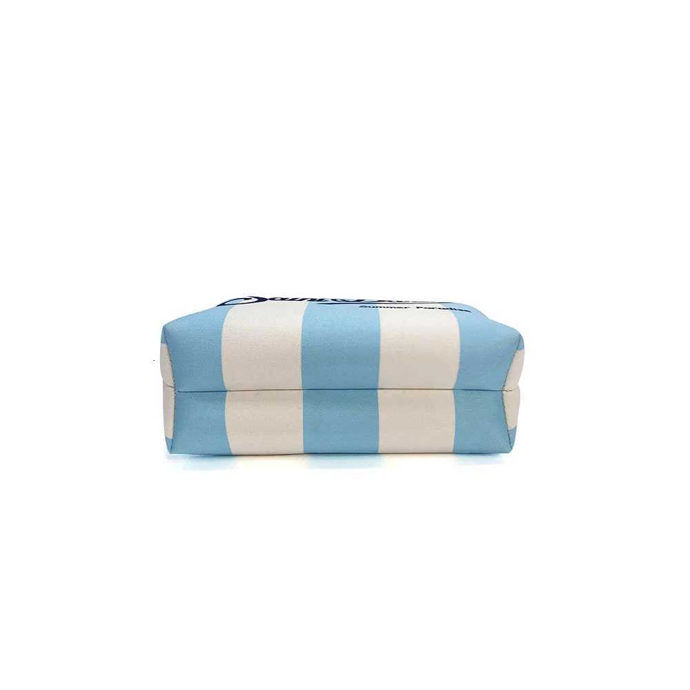 3 Saint B-Barth Striped Zip-Up Clutch Bag Neoprene Toiletry Bag Womens Neoprene Cosmetic Bag Unisex Neoprene Makeup Bag y250717
