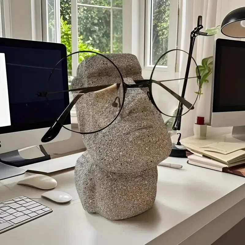 Funny Creative Glasses Holder Decorative Glasse Lenses Stand Office Accessories Figurines Miniatures Room Ornaments Home 250716