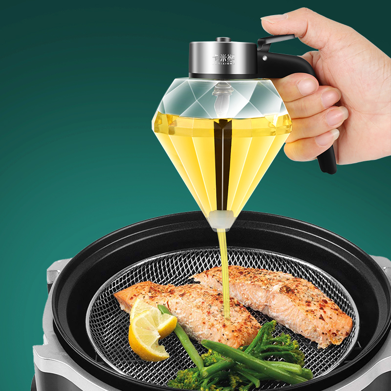 Diamond-shaped edible oil pot can, edible oil glass sealed can, food-grade extrusion press type storage tank