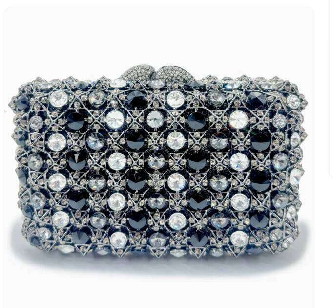 New Woman Bling Gems Evening Clutch Bags Lady Gold/Purple/Blue Dias Party Handbag Wedding Bag Bridal Handbags Crystals Purse