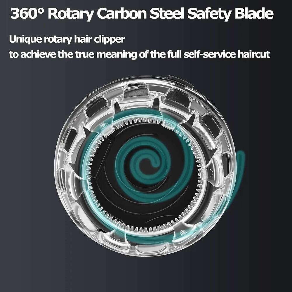 Kemei 887 UFO Electric Even Cut Rotary Trimmer For Men Washable Shortcut Kit Rechargeable Hair Clipper Hine Self-Haircut