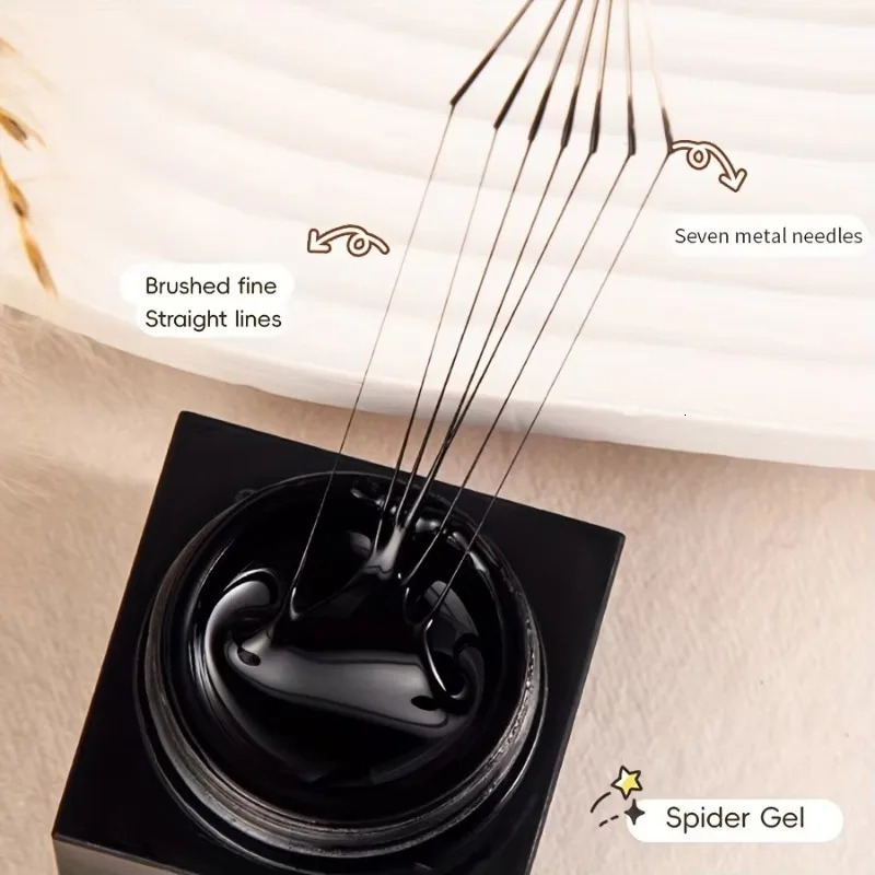 3/1pcs 7 Pin Stripe Steel Nail Art Liner Brushes Ultra-thin Line Drawing Pen Multi Head UV Gel Brush Nail 3D Tips Painting Tools 250716