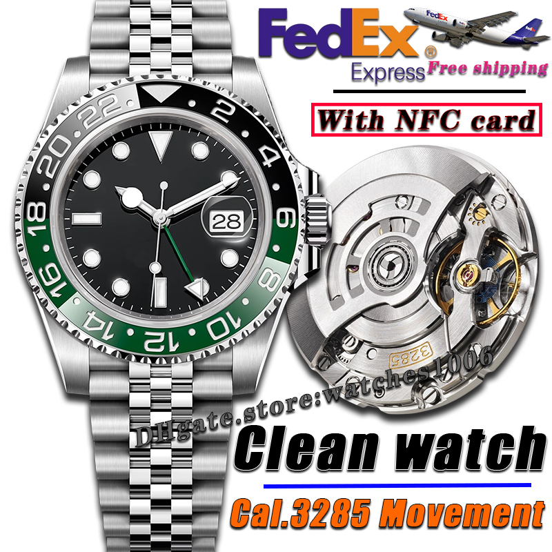 Mens GMT High quality watches Clean Factory Top Cal.3285/3186 Movement Designer Watch Mechanical Wristwatch 40MM Luminous waterproof watch
