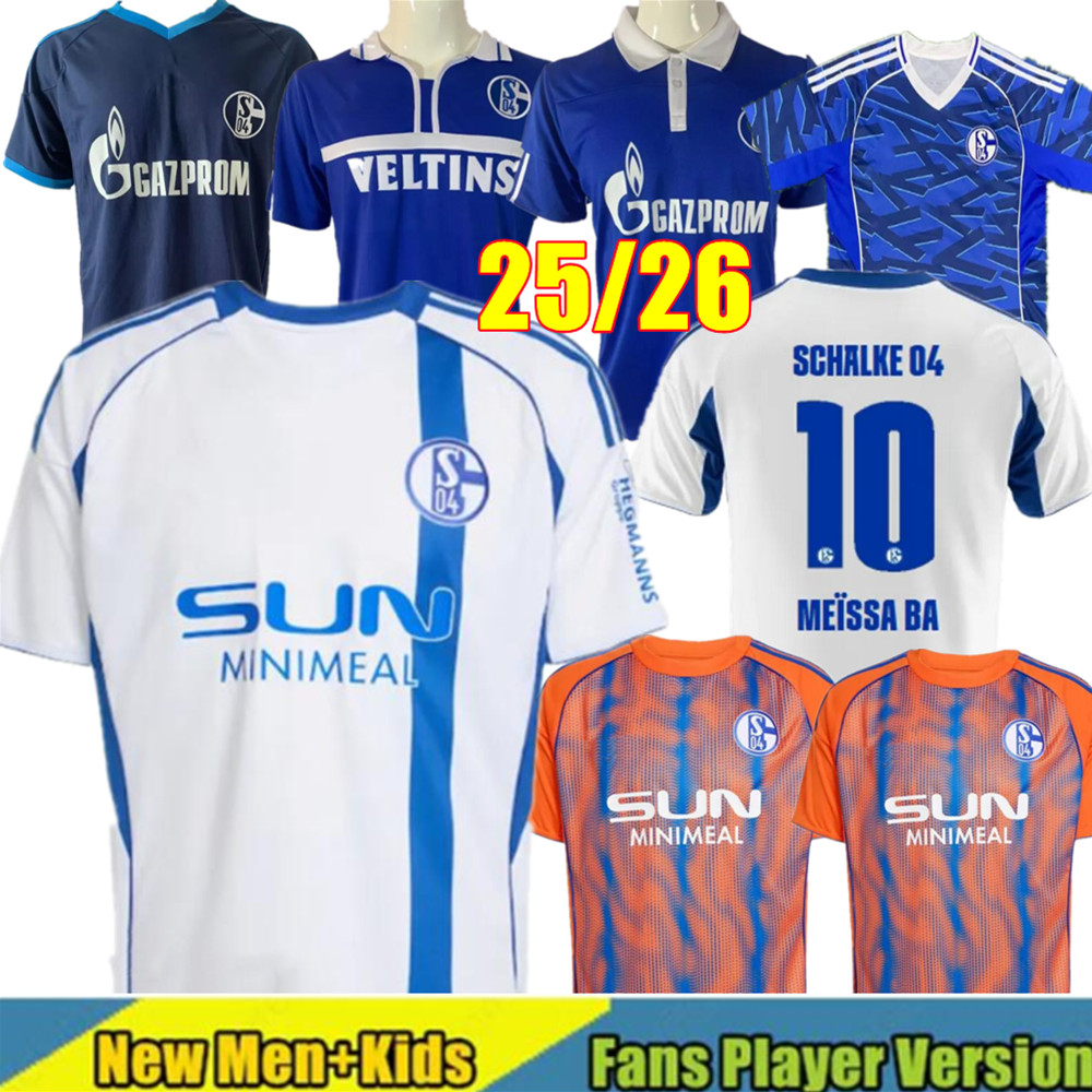 4XL 25 26 FC Schalke 04 Soccer Jerseys KARAMAN 2025 2026 Home Football Shirts Uniforms kit YOUNES SCHALLENBERG TEMPELMANN SYLLA Mens Schalke Retro 88 89 00 02 man kids