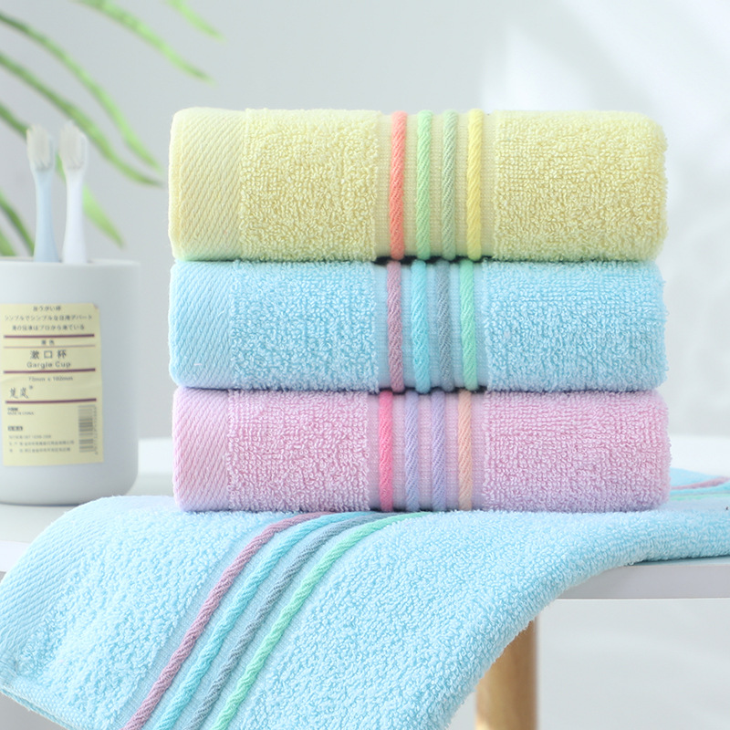 Wholesale of customized pure cotton towels embroidered towels quick-drying thickened soft and highly absorbent face towel