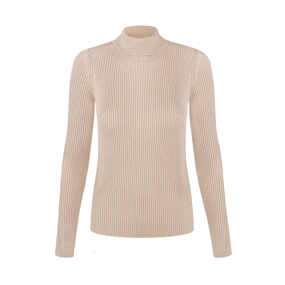 Long Autumn Winter Knitted Base Shirt Slim Fit Plus Version Turtleneck Pullover Sweater B5