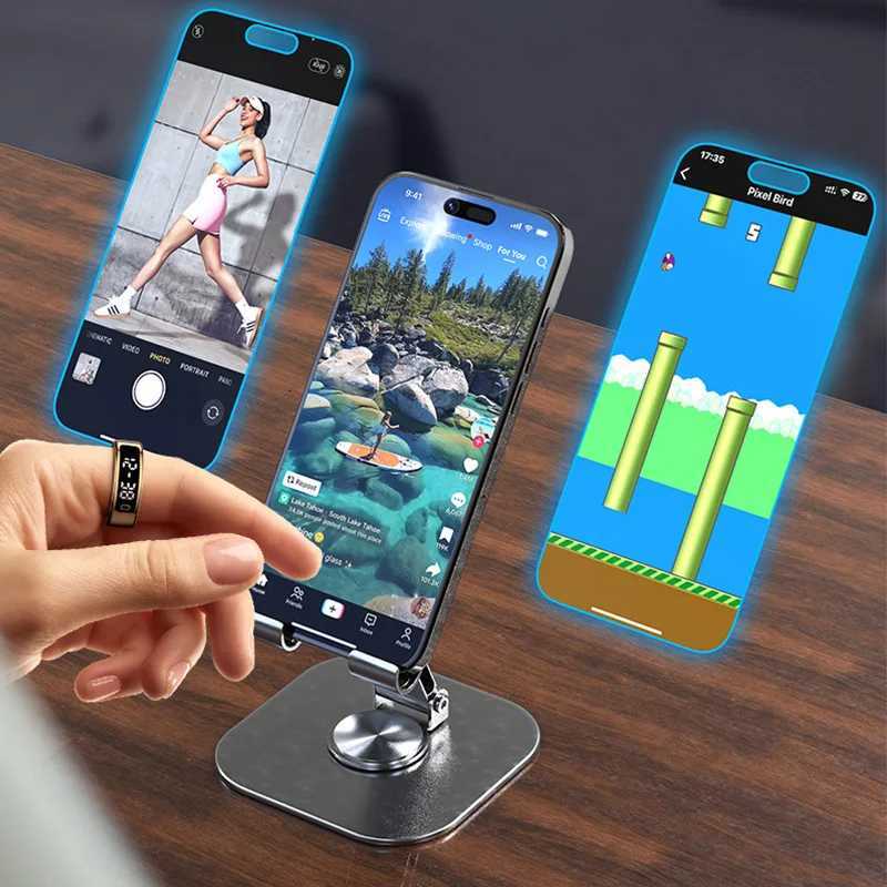 11C Smart Ring Men Women Display Screen Gesture Swipe Video Smart Ring Waterproof Heart Rate Sleep Monitor Ring for Android IOS W250717