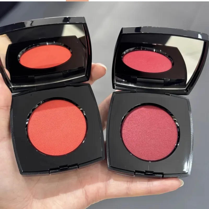 Brand 4 Color Blush Girl Face Beauty Cosmetics Long Lasting Natural Harmonie Face Blusher Harmony 0.38OZ Net Weight 8g With Brush