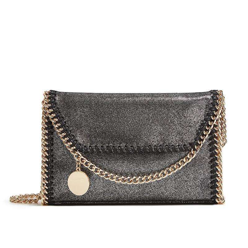 Designer Handwoven Chain Strap Shoulder Bag - Women's Crossbody Purse & Tote, Premium Craftsmanship Multi-use Handbag