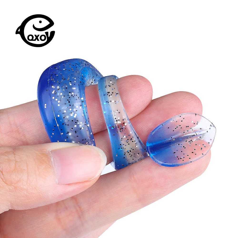 QXO 10pcs/Lot 5.1Inch 3.93Inch Soft Lures Silicone Bait Sea Fish Pva Swimbait Wobblers Goods For Fishing Artificial Tackle Z250717