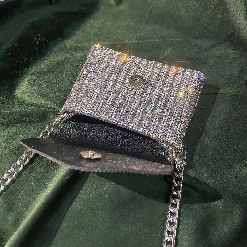 JIOMAY Mini Designe for Women Purses and Handbags Bling Rhinestone Clutch Shoulder Bags Girls Chain Crossbody Bag Wholesale