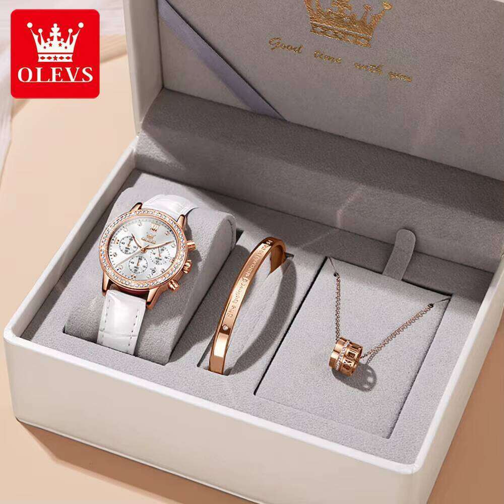DHwatches Luxury Watch Women Rose Gold Wristwatch Red Leather fashion Watches Female Ladies Quartz