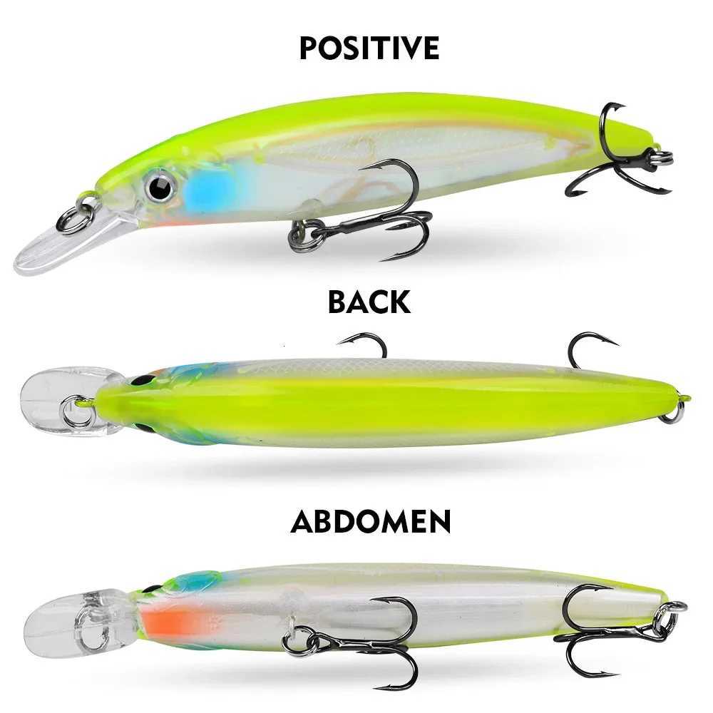 Bait Minnow 7g 14g 40g Luminous Bionic Fake Baits Plastic Hard Bait Fishing Bait Long Throw Floating Water Lure Swimbait Z250717