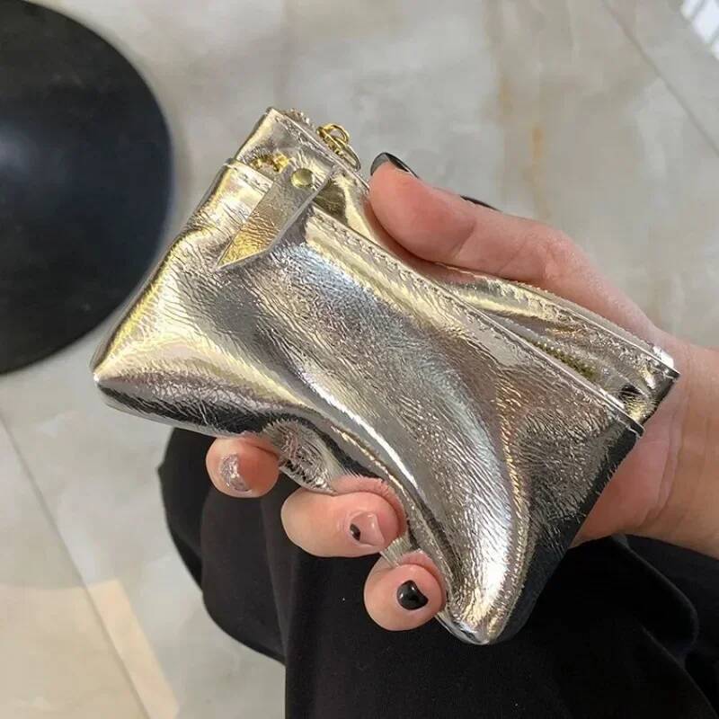 New Mini Clutch Coin Purse Genuine Leather Wallet Women Credit Card Cash Holder Small Money Bag Female Zipper Storage Pouch Bags