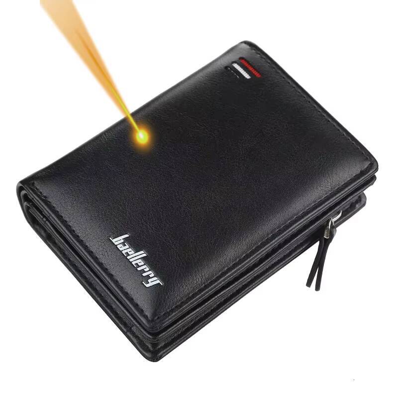 Fashion Men Wallets Name Engraving Zipper Card High Quality Male Purse PU Leather Coin Holder Wallet Carteria ddmynov