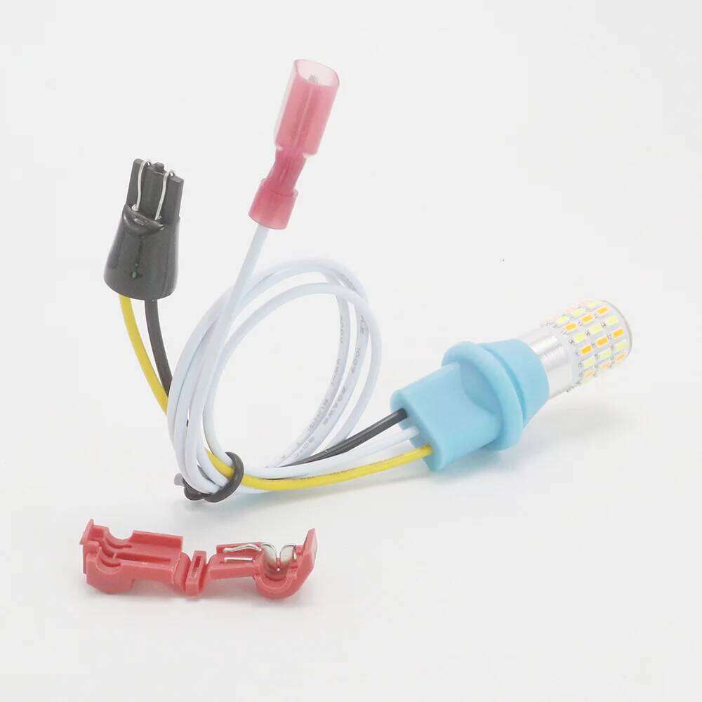 New Motorcycle Bike Reverse T10 Led W5w Dual Color Side Light Drl Turn Signal Bulbs White and Amber