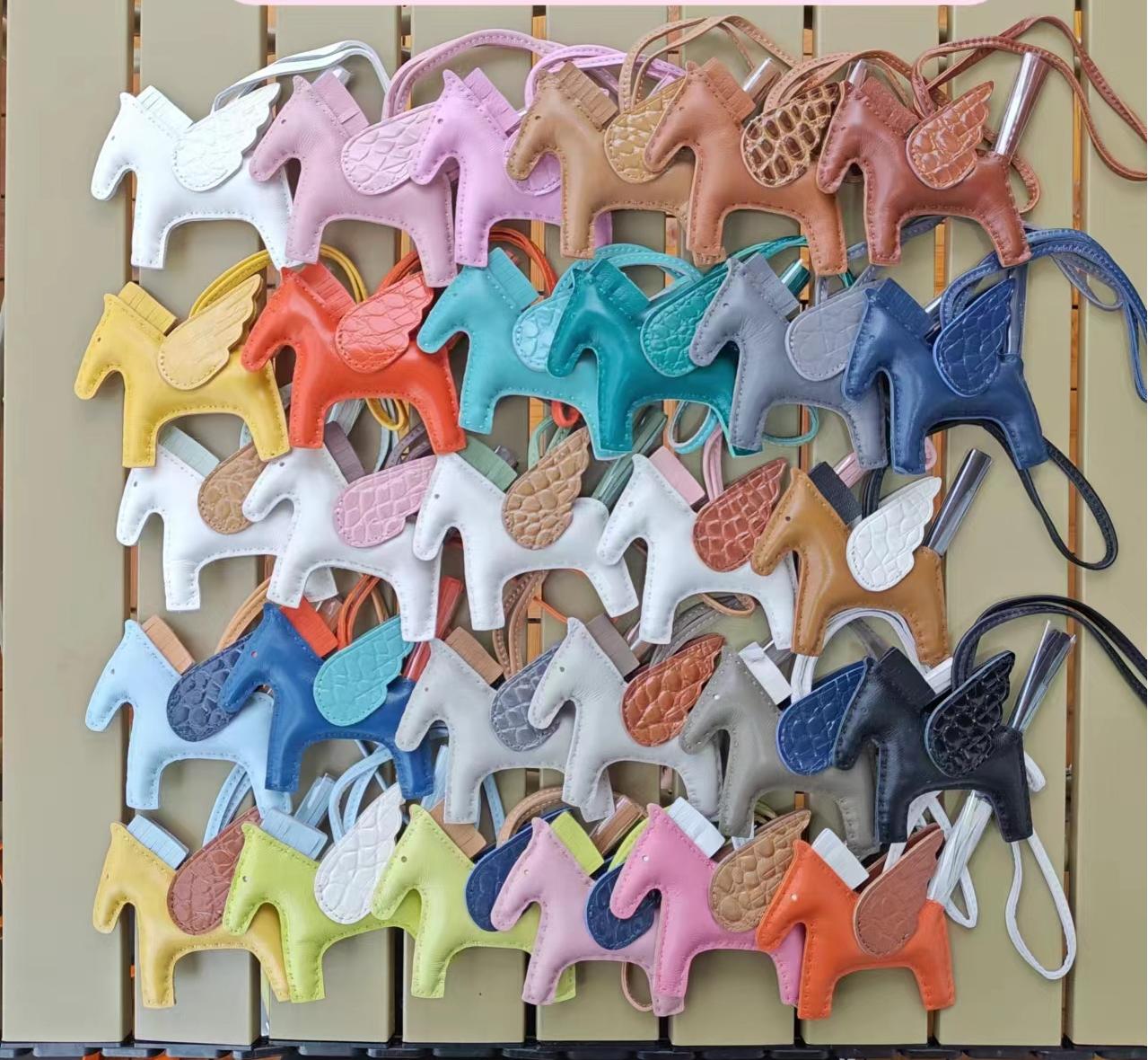 Designer Bag Charms Handmade Pendant Sheepskin Keychain Pegasus Accessories Sober And Stylish