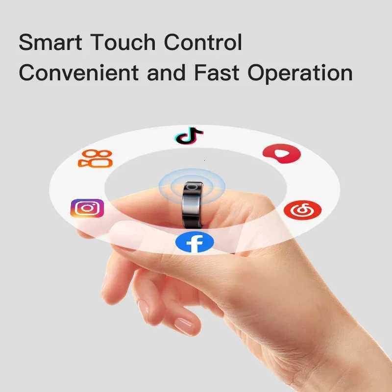 1 Smart Ring H1 Durable 5ATM Waterproof Remote Control Functionality Sleek Ceramic Design Men Women W250717