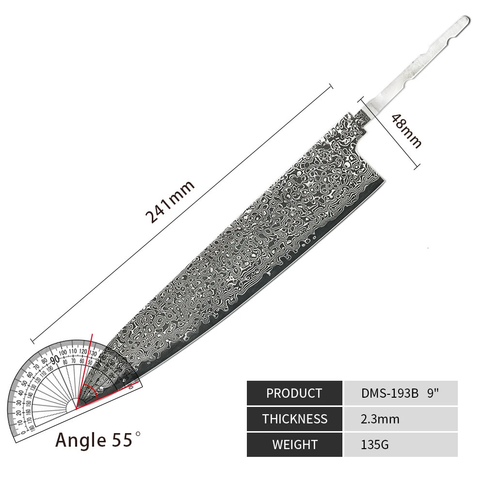 Amber Knife High Quality Kitchen Tools Blade Japanese Damascus Steel Very Good Price Global 250715