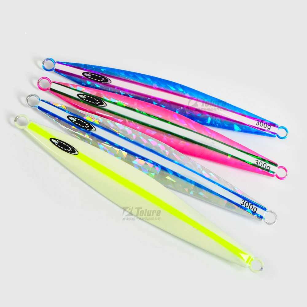 TOLU NEW Slow Sinking Metal Jig 200g 260g 300g Long Casting Slow Sinking Fall Jigs Saltwater Deepsea Fishing Lure Z250717